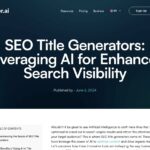 Generate SEO Titles and Meta Descriptions with AI