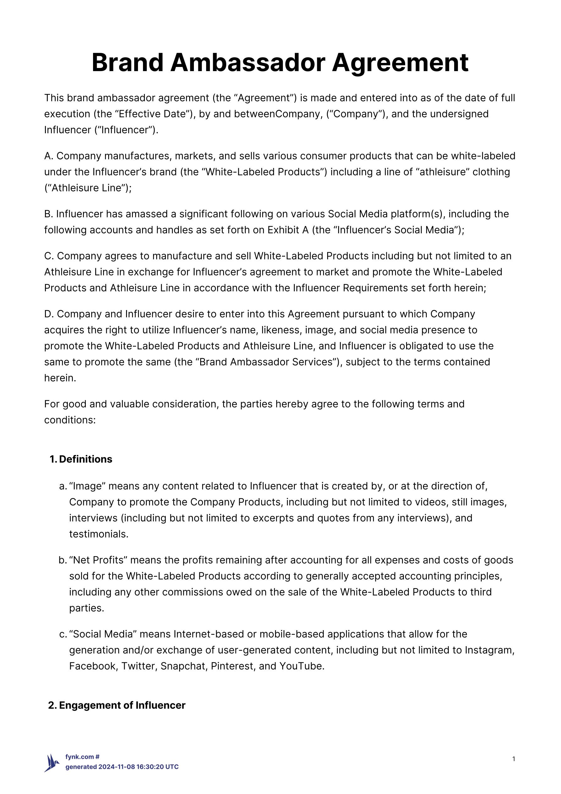 Enhancing Clarity and Compliance Through Intelligent Contract Generation