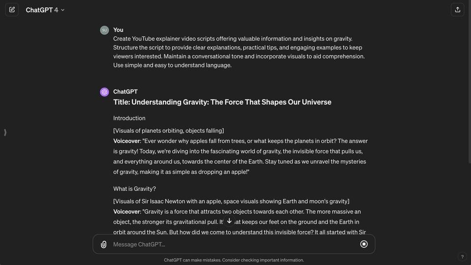 Harnessing AI for Efficient YouTube Script Structuring