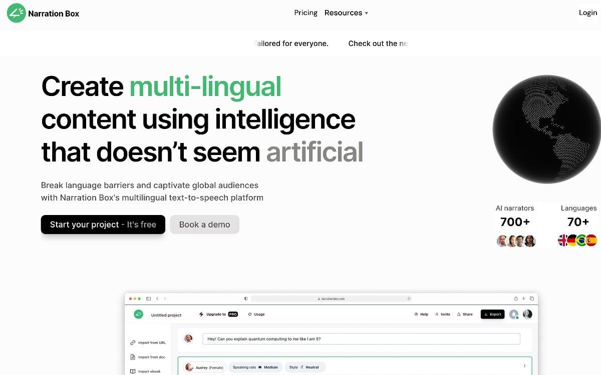 Exploring Unique Features and Voice Quality in AI Narration Tools
