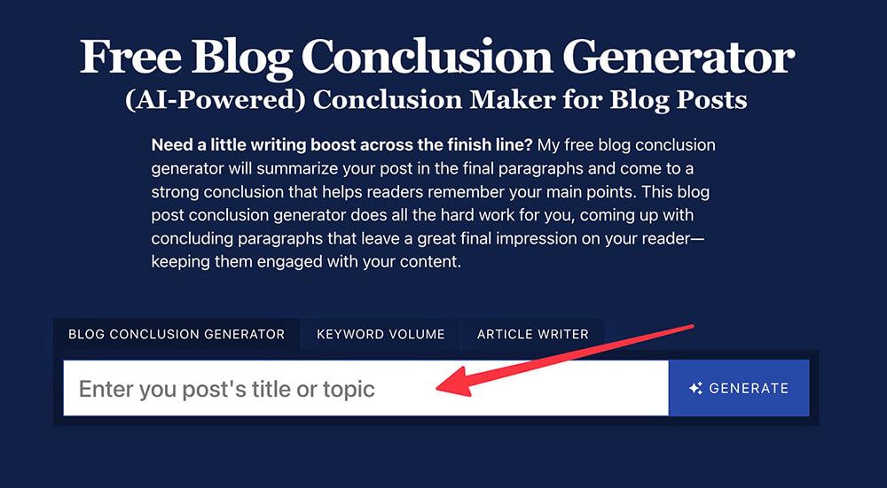 Crafting Compelling Blog Conclusions with AI Insights