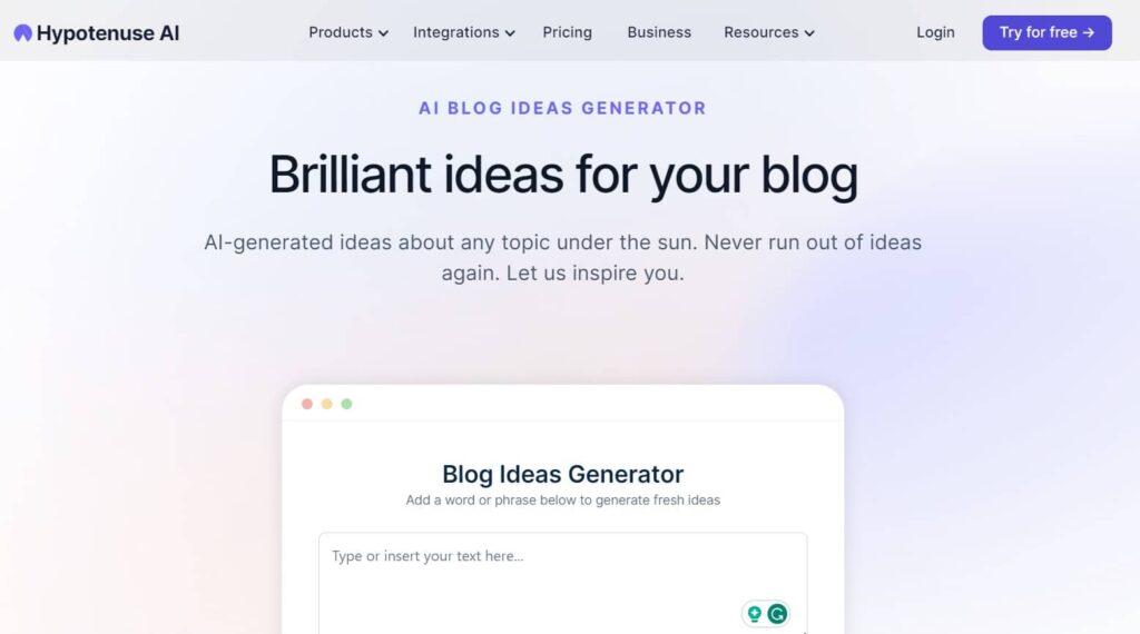 Best AI Tools to Generate Blog Ideas in Seconds