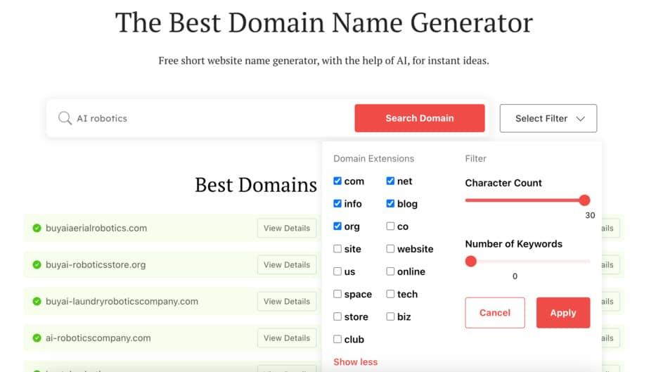 Innovative AI Solutions for Crafting Unique Website Names