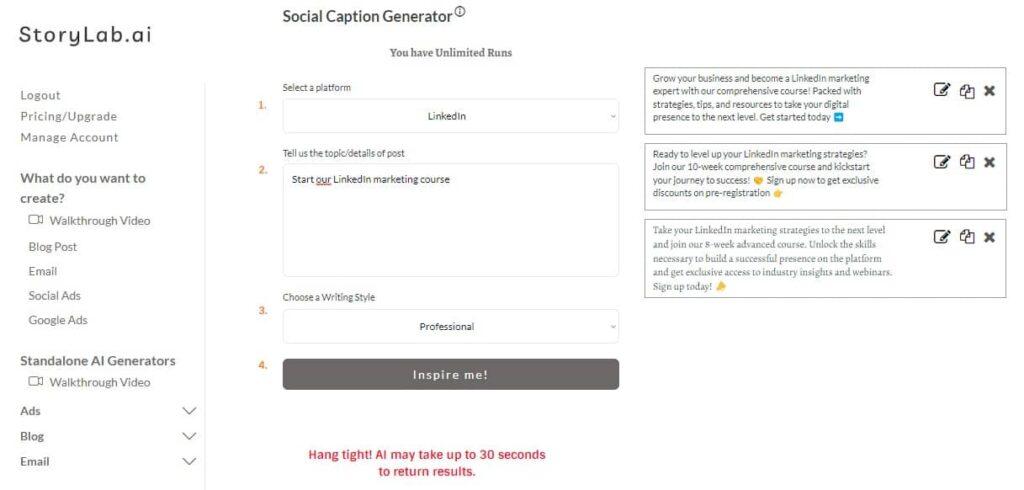 Exploring AI-Powered Content Generators for LinkedIn Post Creation