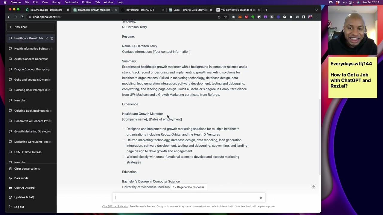 Integrating ChatGPT with Resume Builder Tools for Efficient Document Creation